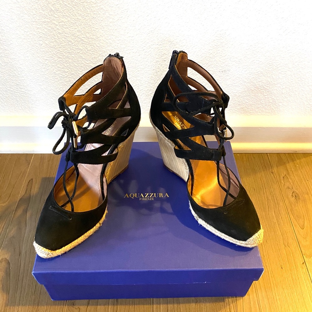 Aquazurra Belgravia espadrille wedges - Picture 7 of 8